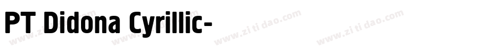 PT Didona Cyrillic字体转换